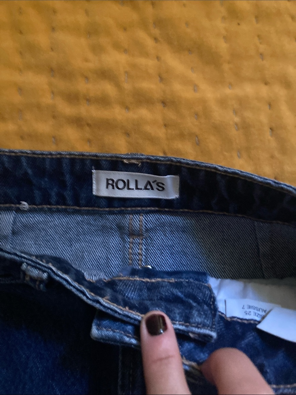 ROLLA'S A perfect A-line 80's inspired denim mini. Fabric is 100% cotton. - Picture 6 of 6